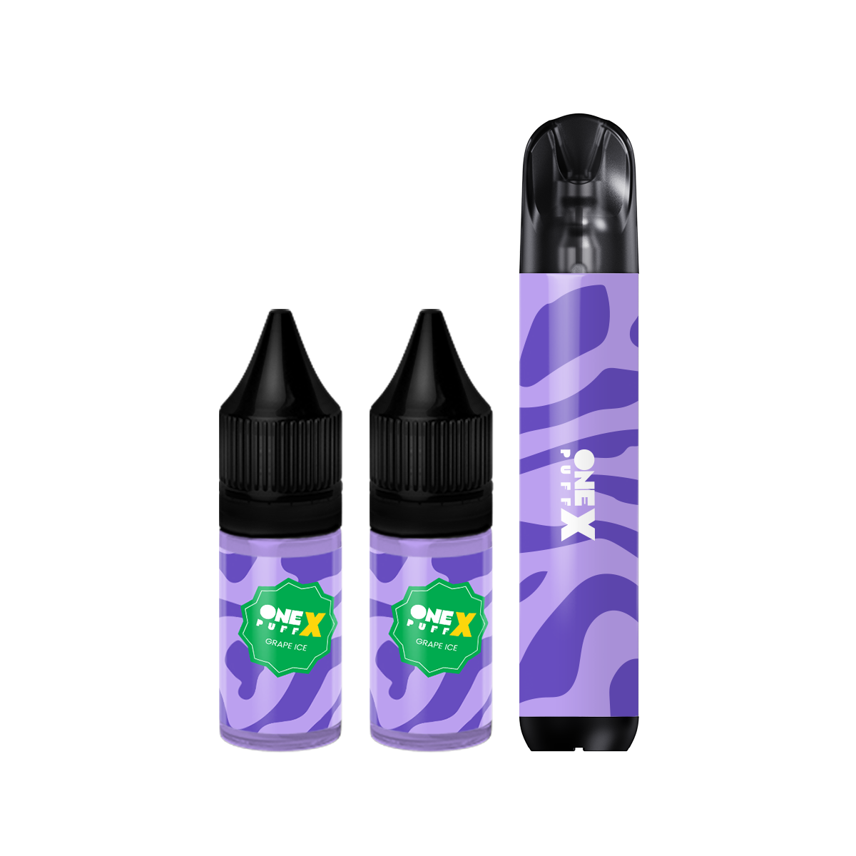 țigara electronica One Puff X reîncărcabilă cu aromă de Grape Ice si 10.000 de puffs